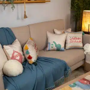 Ramadan Decorative Cushions with Vibrant Mosque Motifs – “محراب” Collection